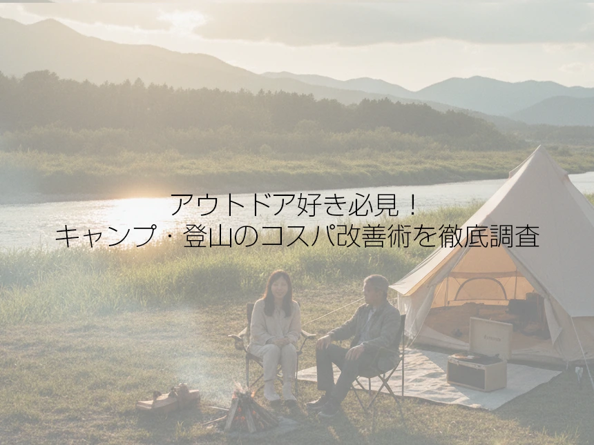 对露营、登山和自驾露营的初始成本