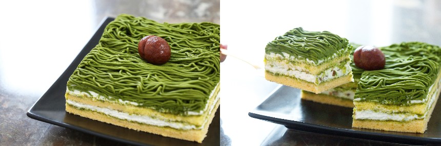 濃厚な八女抹茶と、上品な甘さの和栗