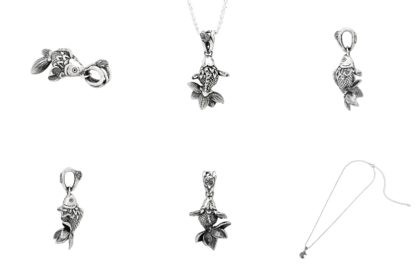 金童莲华护身符 [银色]