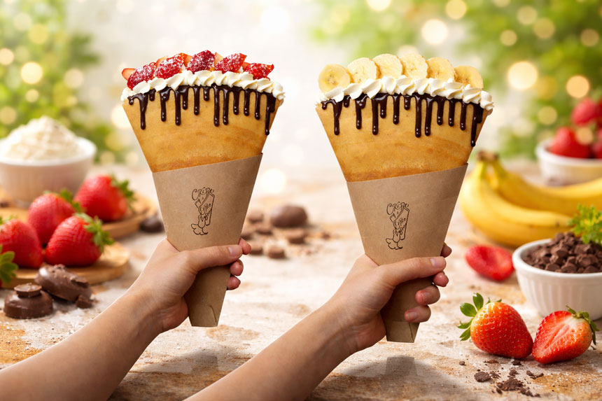 クレープとエスプレッソと