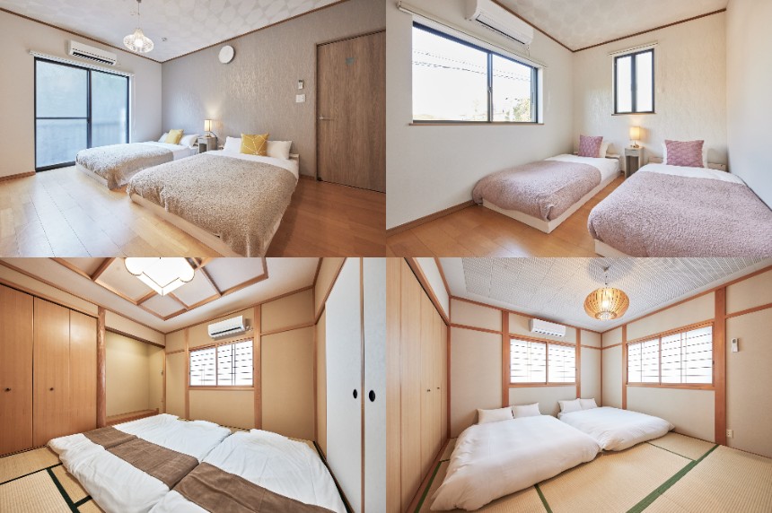 最大14名まで宿泊可能