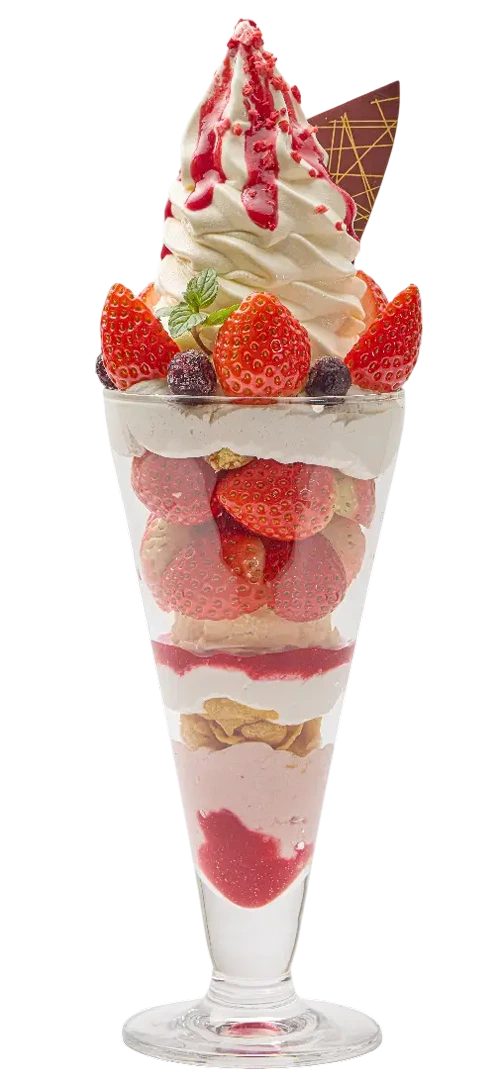 全長30cmの豪華パフェ