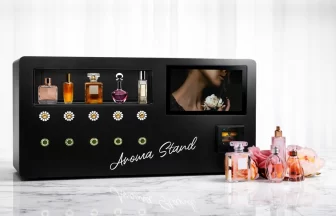 ワンプッシュ香水自販機「アロマスタンド」