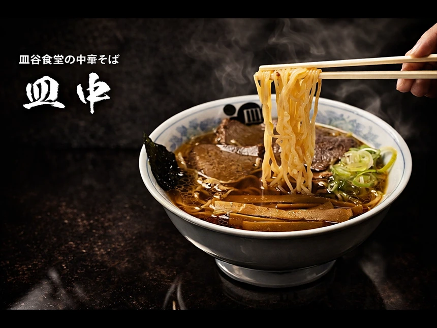 そば屋のラーメン『皿中』