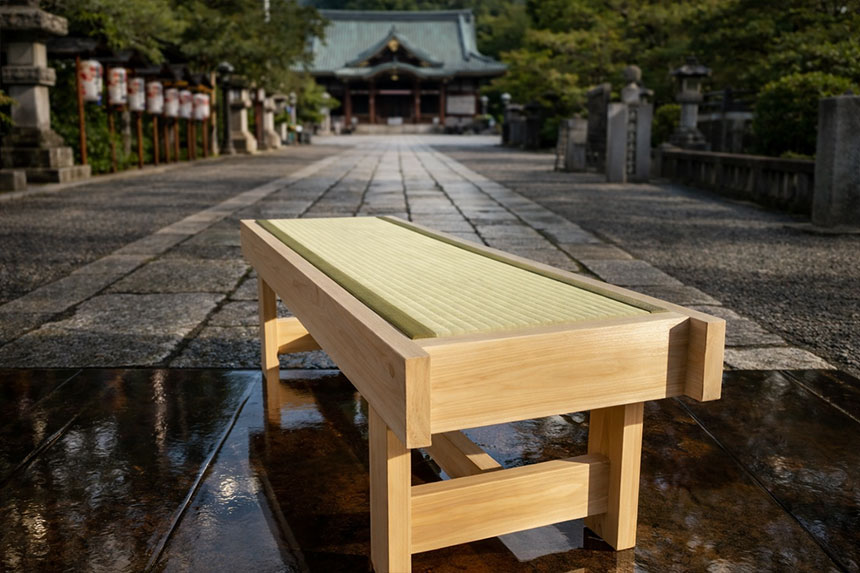 畳の椅子の写真